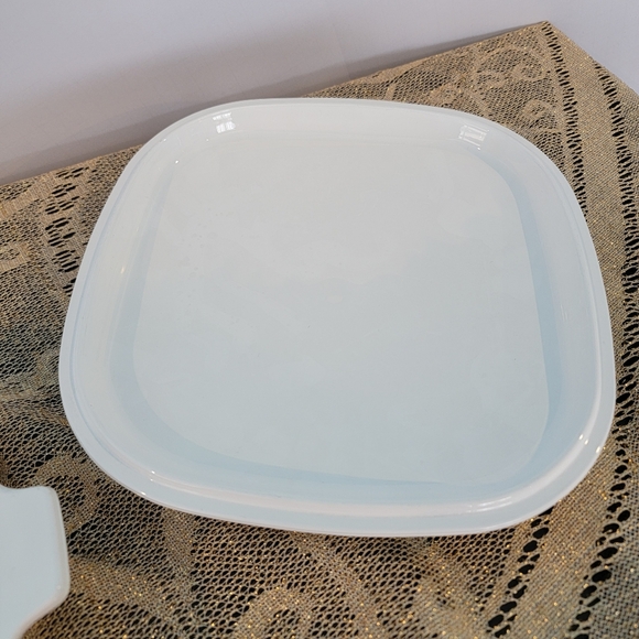 Rare 1960's Corning Ware Blue Cornflower Casserole Skillet & White Lid - Picture 4 of 5